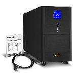 Источник бесперебойного питания (инвертор, синус, для котла) ExeGate SineTower SN-5000.LCD.AVR.2SH.1C13.T.RJ.USB 5000VA/4000W, чистая синусоида, LCD дисплей, AVR, 2*Schuko+1*C13+1*ternimal, RJ45/11, USB, линейно-интерактивный, черный, фото2