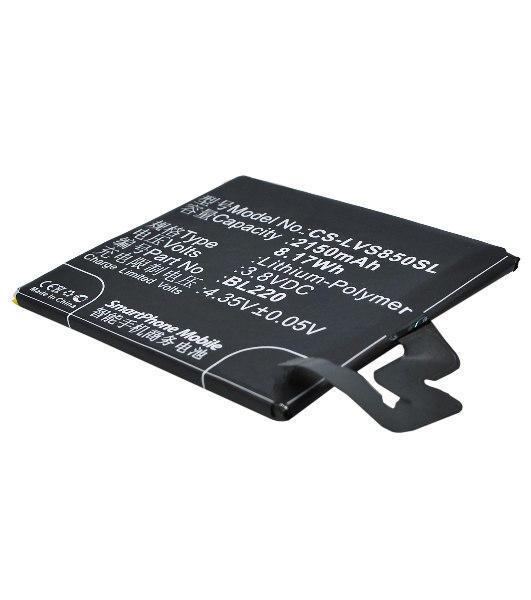 Аккумулятор CameronSino CS-LVS850SL BL220 для Lenovo S850 3.8V, 2150mAh, 8.17Wh