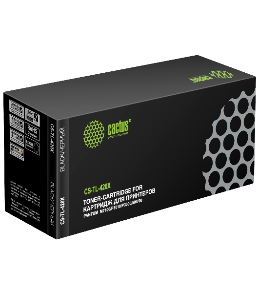 Картридж лазерный Cactus CS-TL-420X TL-420X черный (6000 стр.) для Pantum P3010D/P3010DW/P3300D/P3300DN/P3300DN(RU)/P3300DW