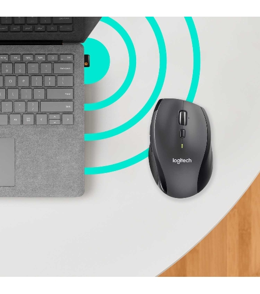 Мышь беспроводная Logitech M705 черный, 1000 dpi, радиоканал, USB, кнопки - 7