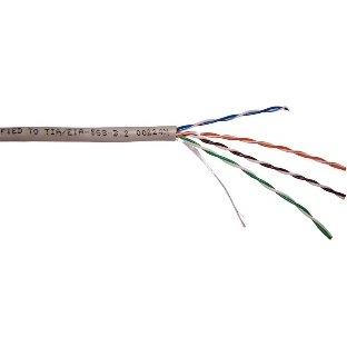 Кабель NewMax UTP, 2 пары, 25AWG, Кат.5e, PVC, серый, 305 метров