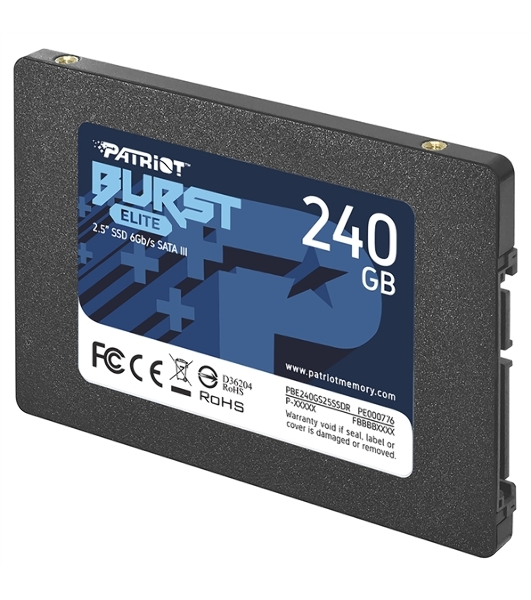 Накопитель SSD Patriot Burst Elite, 240Gb, SATA, 2.5', R/W 450/320