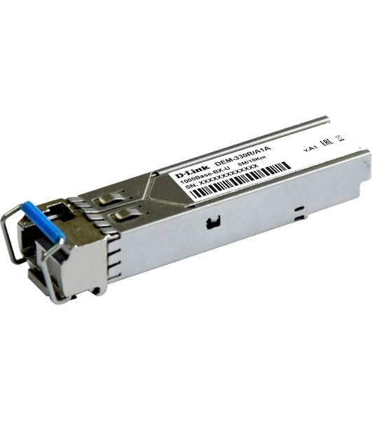Трансивер D-Link 330R/10KM/A1A WDM SFP 1x1000Base-BX-U Tx:1310nm Rx:1550nm
