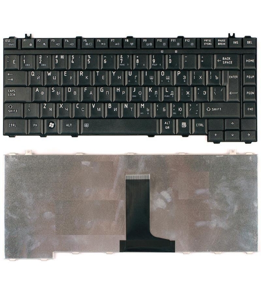 Клавиатура для ноутбука Toshiba Satellite A300 M300 L300 M500 M505 черная матовая
