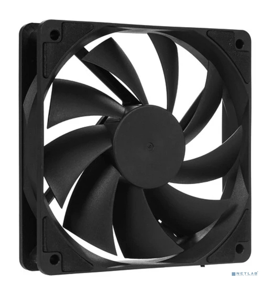 Вентилятор для корпуса Digma DFAN-120-7 черный, 120 мм, 1200 об/мин, 23 дБ, 4 pin