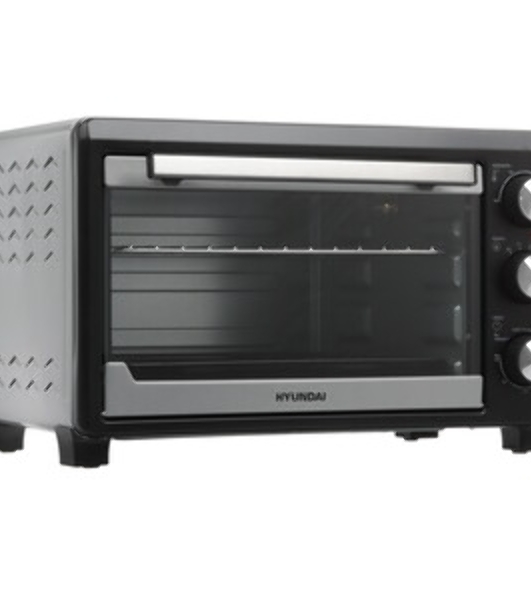 Мини-печь Hyundai MIO-HY072 23 л, 1500 Вт, серебристый/черный