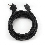 Кабель питания Cablexpert PC-186-VDE-3M, 3м, Schuko- C13, VDE, 10А, Сечение провода: 0,75 мм2, черный, с заземлением, фото4