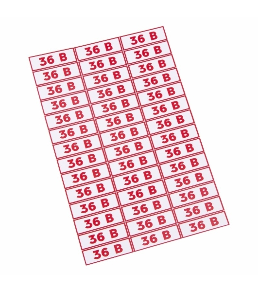 Наклейка знак электробезопасности Rexant '36 В'10x30 мм (42 шт на листе)
