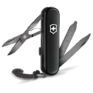 Нож перочинный Victorinox Signature Lite Onyx Black (0.6226.31P) 58мм 8 функций черный подар.коробка