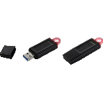 Флешка USB Kingston DataTraveler Exodia (DTX/256GB), 256Gb, USB 3.2 Gen 1, R/W 200/60, черный/розовый, фото6