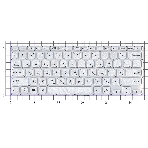 Клавиатура для ноутбука Asus X412DA серебристая, фото2