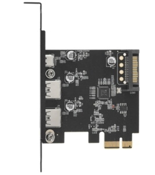 Контроллер USB 3.1 Gembird SPCR-03 в разъем PCI-e, 2xUSB-A + 1xType-C