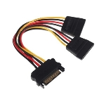 Кабель питания SATA Cablexpert CC-SATAM2F-01, 15pin (M)/2x15pin(F), на 2 SATA устр, 15 см, фото3