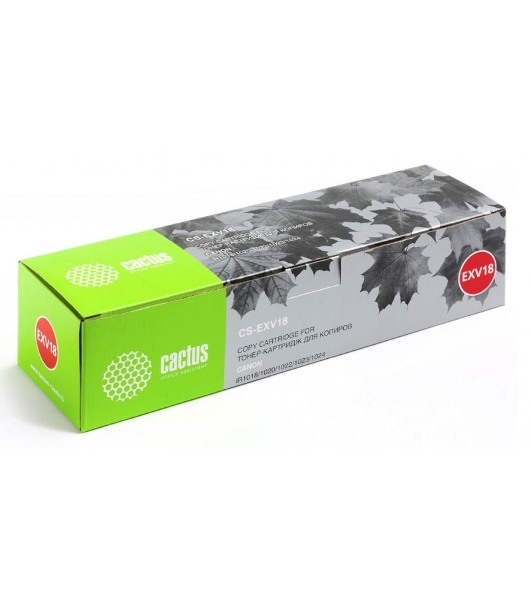 Картридж лазерный Cactus CS-EXV18 черный (8400 стр.) для Canon iR1018/1020/1022/1023/1024