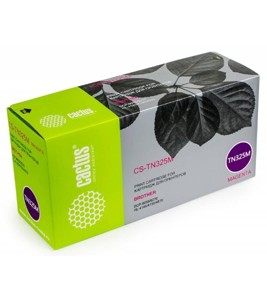 Картридж лазерный Cactus CS-TN325M пурпурный (3500 стр.) для Brother DCP 9055/9270; HL 4140/4150/4570