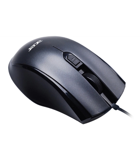 Мышь проводная Acer OMW020 черный, 1600 dpi, USB, кнопки - 4