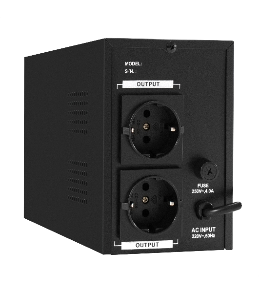 Источник бесперебойного питания (инвертор, синус, для котла) ExeGate SineTower SN-600.LCD.AVR.2SH 600VA/360W, чистая синусоида, LCD дисплей, AVR, 2*Schuko, линейно-интерактивный, черный