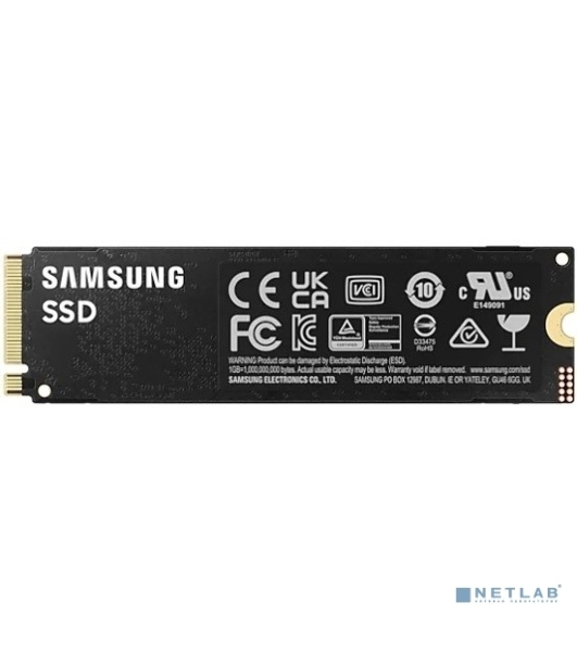 Накопитель SSD Samsung 990 PRO, 2Tb, PCIe 4.0 x4, M.2 2280, NVMe, R/W 7450/6900