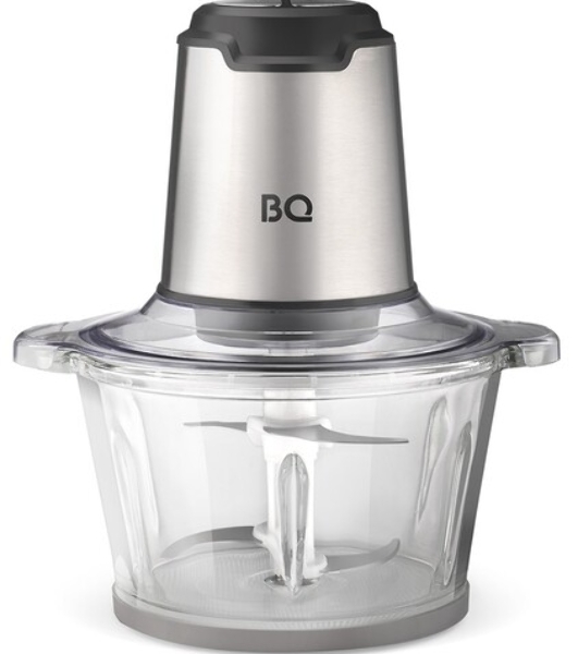 Измельчитель BQ CH2003 Black-Steel. Мощность:600 Вт Стеклянная чаша 2л