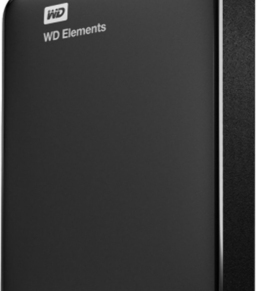 Внешний HDD 2.5' Western Digital Elements Portable, 4TB, USB 3.2 Gen 1 Type-A, 5400 rpm, черный