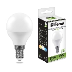 Лампа светодиодная Feron LB-95 7W 230V E14 4000K G45, фото 1