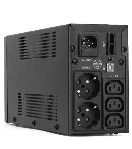 Источник бесперебойного питания Crown CMU-SP650COMBO/650 ВА/390 Вт/2 х CEE 7 (евророзетка), 3 x IEC 320 C13 (компьютерная)