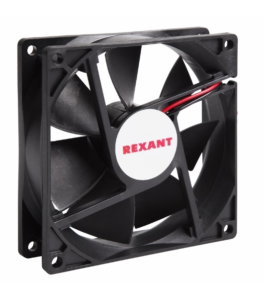 Вентилятор для корпуса Rexant RX 9225MS 24VDC черный, 92 мм, 2500 об/мин, 30 дБ, 2 pin
