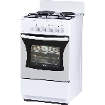 Плита комбинированная Flama RK 2201 W белый, конфорок 2 газовых и 2 электрических, духовка 50 л, 50 см x 85 см x 54 см, фото7