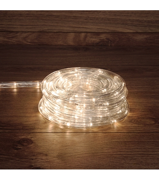 Дюралайт Neon-night LED фиксинг (2W), 24 LED/м, теплый белый, 10 м