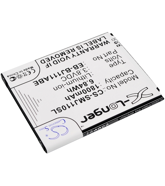 Аккумулятор CameronSino CS-SMJ110SL EB-BJ111ABE для Samsung Galaxy J1 Ace, J1 Ace Neo 3.8V, 1800mAh, 6.84Wh