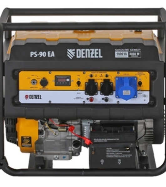 Электрогенератор бензиновый Denzel PS 90 EA, 9 кВт, 85 дБ, 92 кг