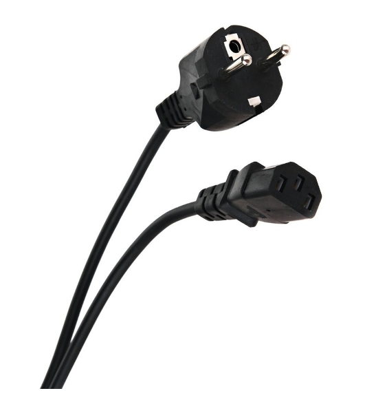 Кабель компьютер - розетка 3 м 220V (Европейский стандарт) VCOM/TELECOM