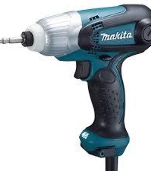 Дрель-шуруповерт Makita TD0101F, 230 Вт, 100 Нм, щеточный, ударный