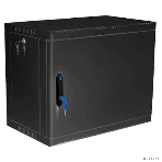 Шкаф коммутационный ЦМО (ШРН-9.650.1-9005) настенный 9U 600x658 мм пер. дв. металл 200 кг черный 600 мм 180 град., фото5