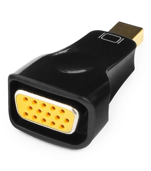 Переходник miniDisplayPort - VGA, Cablexpert A-mDPM-VGAF-01, 20M/15F, черный, пакет