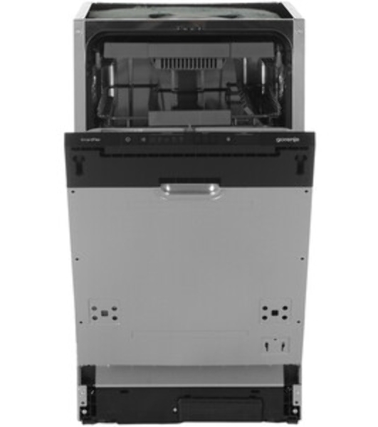 Встраиваемая посудомоечная машина Gorenje GV561D10, узкая, ширина 44.8см, полновстраиваемая, загрузка 11 комплектов
