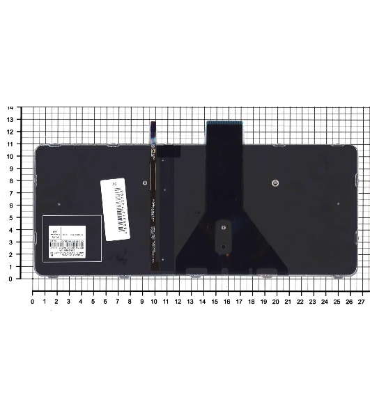 Клавиатура для ноутбука HP EliteBook Folio 1020 G1 черная с серебристой рамкой и подсветкой