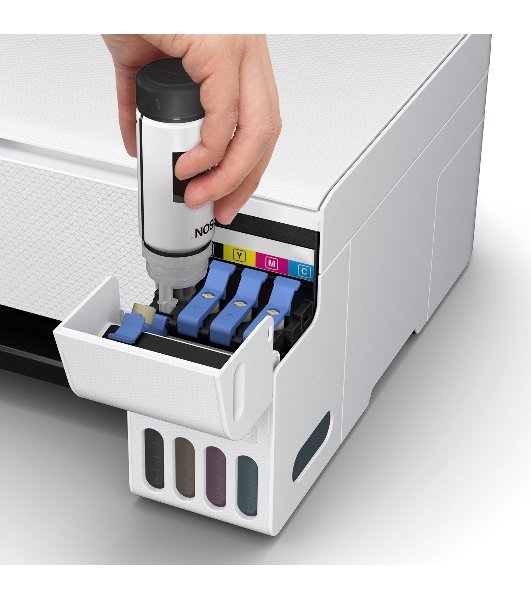 МФУ струйное Epson L3256 (C11CJ67407/C11CJ67414/C11CJ67421/C11CJ67519/C11CJ67504/C11CJ67524/C11CJ67516), A4 цветное, печ. до 10 стр/мин. (ч/б) до 5 стр/мин. (цвет), 1440 x 5760 dpi (печать) 1200x2400dpi (скан.), USB, Wi-Fi