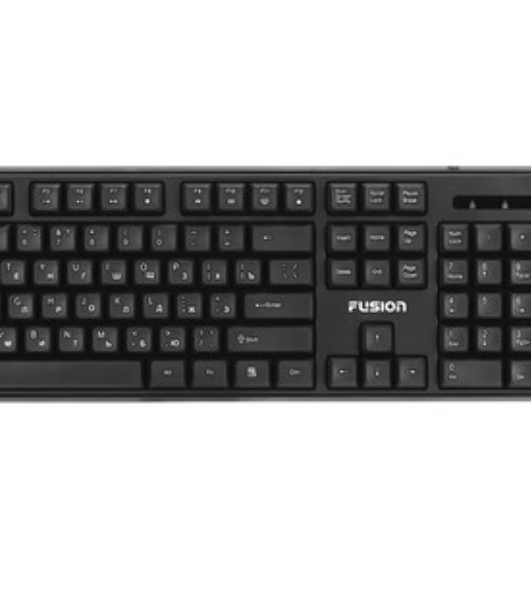 Комплект клавиатура+мышь Fusion GKIT-752 беспроводной, USB, 1000 DPI, чёрный