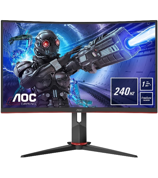 Монитор 31.5' AOC C32G2ZE/BK VA 1920x1080, 240 Гц, 4 мс, 16:9, 300 кд/м2, 2xHDMI, 1xDP, изогнутый, черный