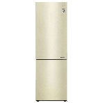 Холодильник LG GA-B509CECL бежевый, двухкамерный, 277/107л, морозилка снизу, No Frost, фото 1