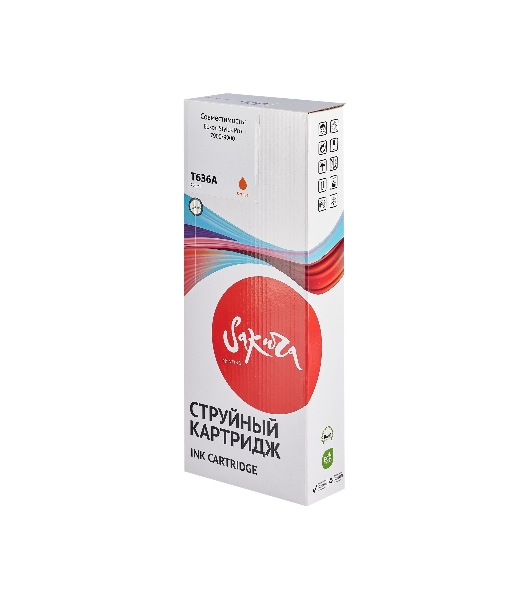 Картридж струйный Sakura C13T636A00 (T636A Orange) для Epson, оранжевый, 700 мл.