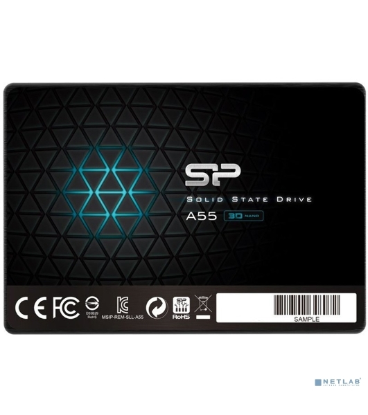 Накопитель SSD Silicon Power Ace A55, 1Tb, SATA III, 2.5', R/W 500/450