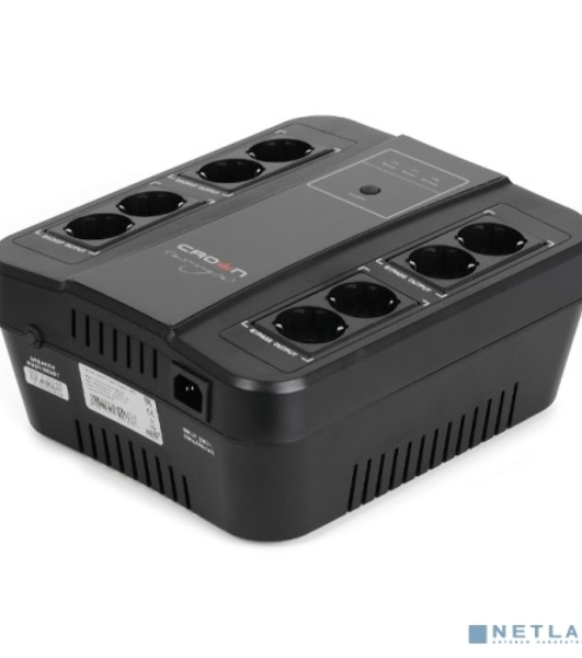 Источник бесперебойного питания CMUS-275 EURO SMART/850 ВА/480 Вт/8 х CEE 7 (евророзетка)