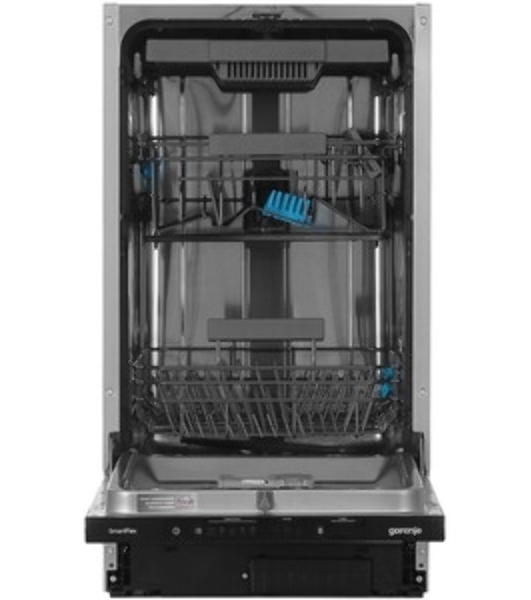 Встраиваемая посудомоечная машина Gorenje GV561D10, узкая, ширина 44.8см, полновстраиваемая, загрузка 11 комплектов