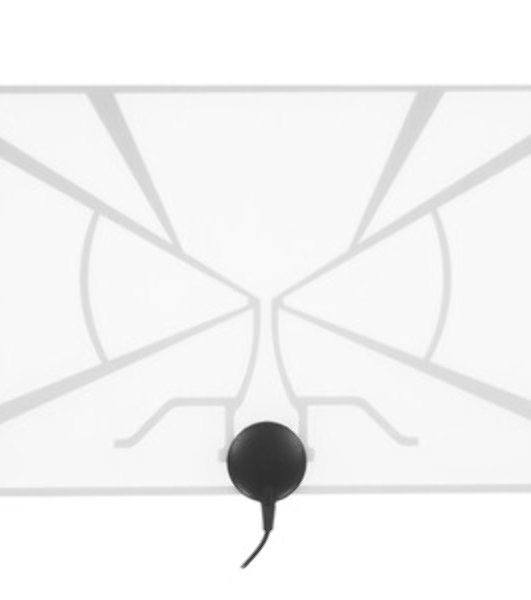 ТВ антенна Perfeo 'RADAR', активная, встр. усилитель, питание от ресивера 5V, DVB-T2
