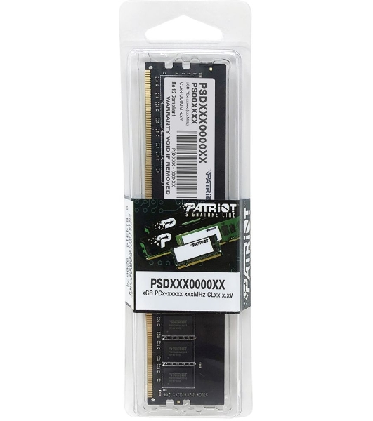 Оперативная память Patriot Signature, DDR4, 16GB (1x16 GB), 2666 MHz, CL19, DIMM