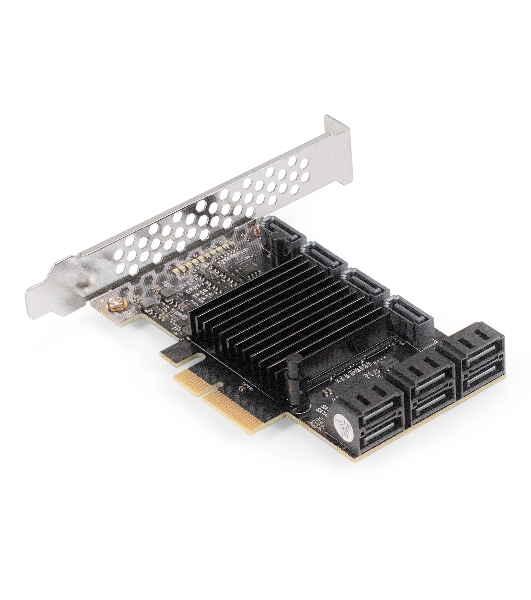 Контроллер ExeGate EXE-510 (PCI-E x4, SATA3 6Gb/s, 10 int, ASMedia Chipset ASM1166+JMB575)