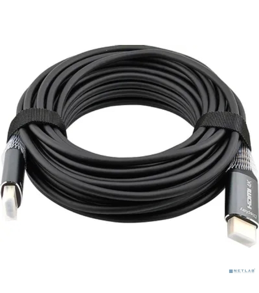 Кабель аудио-видео Cactus CS-HDMI-AOC-2-20 HDMI (m)/HDMI (m) 20м. позолоч.конт. черный