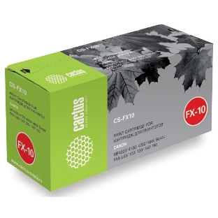 Картридж лазерный Cactus CS-FX10S черный (2000 стр.) для Canon MF4000/4100/4200/4600/FAX-L95/100/120